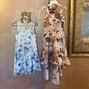 Two Floral Formal Dresses